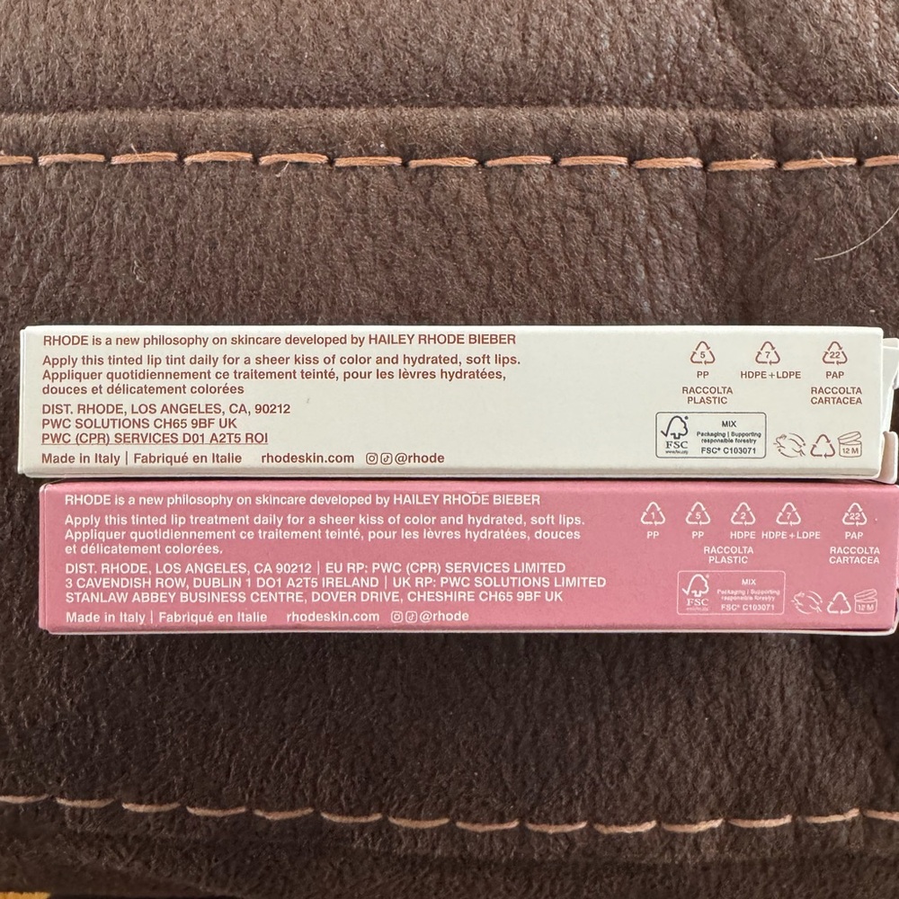 Rhode Skincare Lip Products - Pink and White